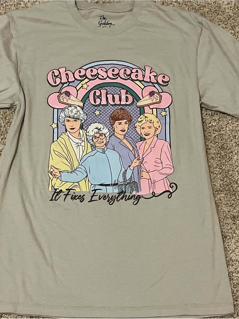 Tee - Golden Girls Exclusive Cheesecake Club Graphic Tee 100% cotton